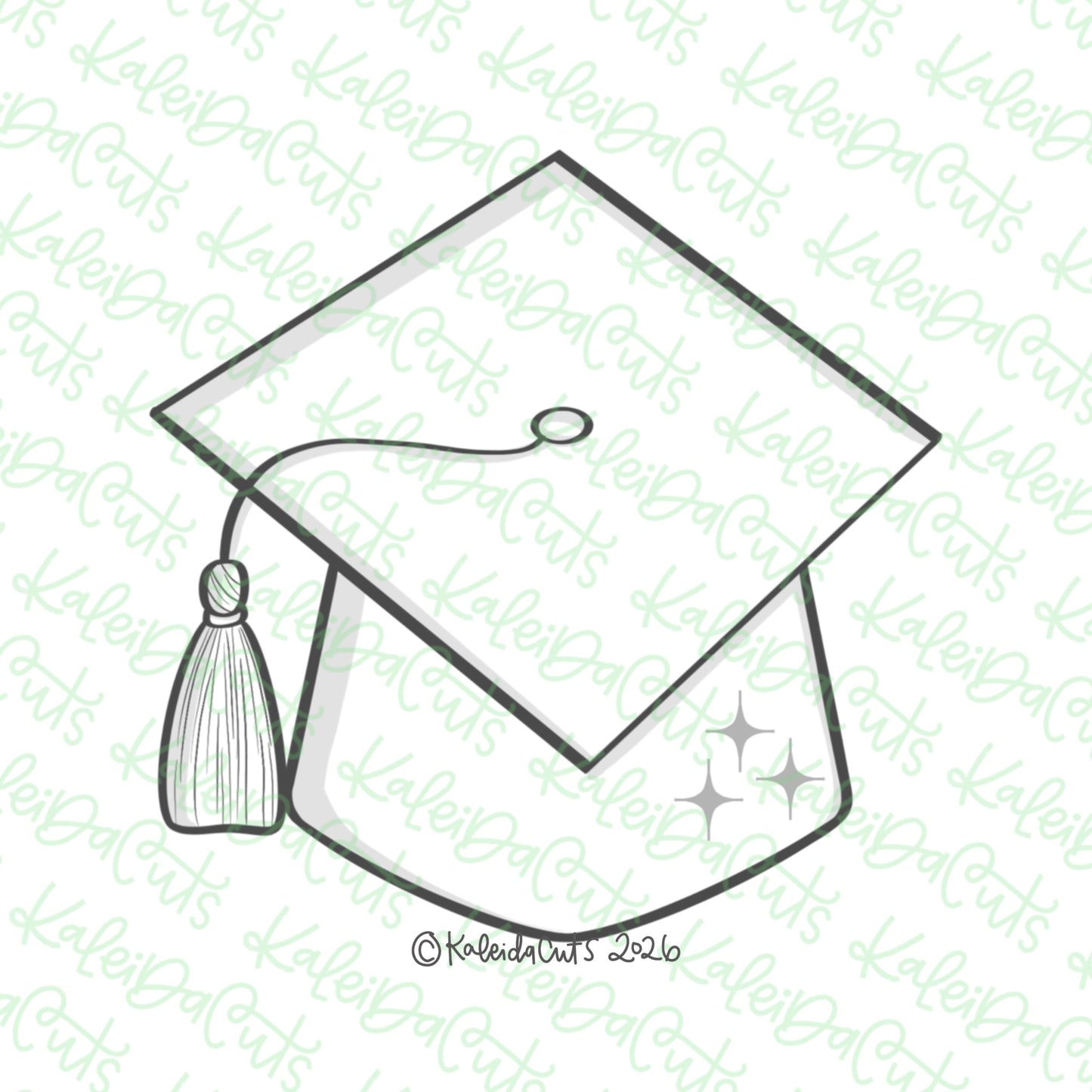 Elle Grad Hat Cookie Cutter