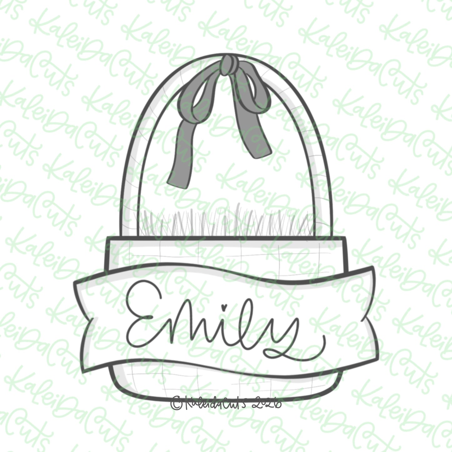 Basket Banner Cookie Cutter