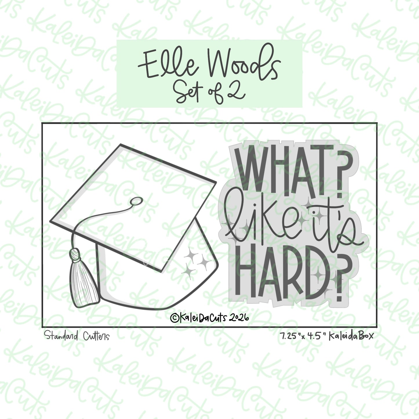 Elle Woods Cookie Cutters Set of 2