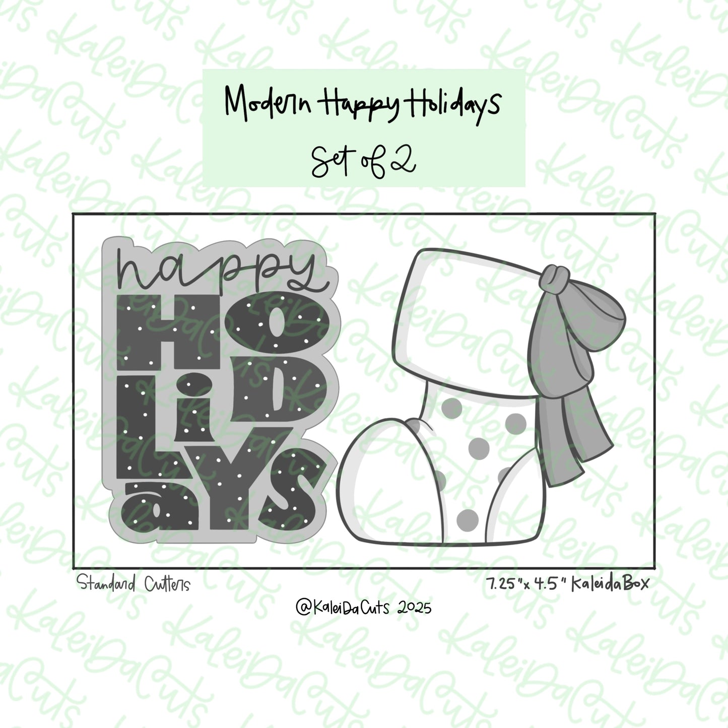 Holiday Stocking Cookie Cutters Set of 2