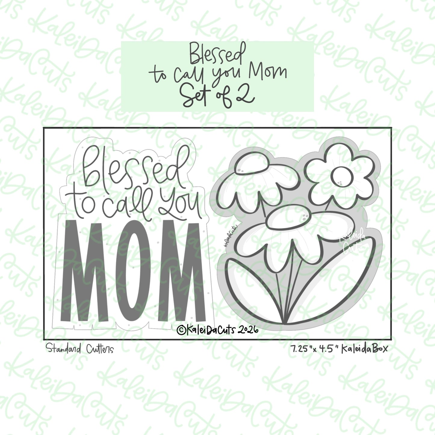 Blessed to Call You Mom Cookie Cutters Set of 2
