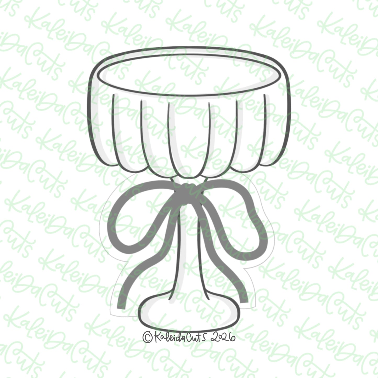 Scallop Coquette Glass Cookie Cutter