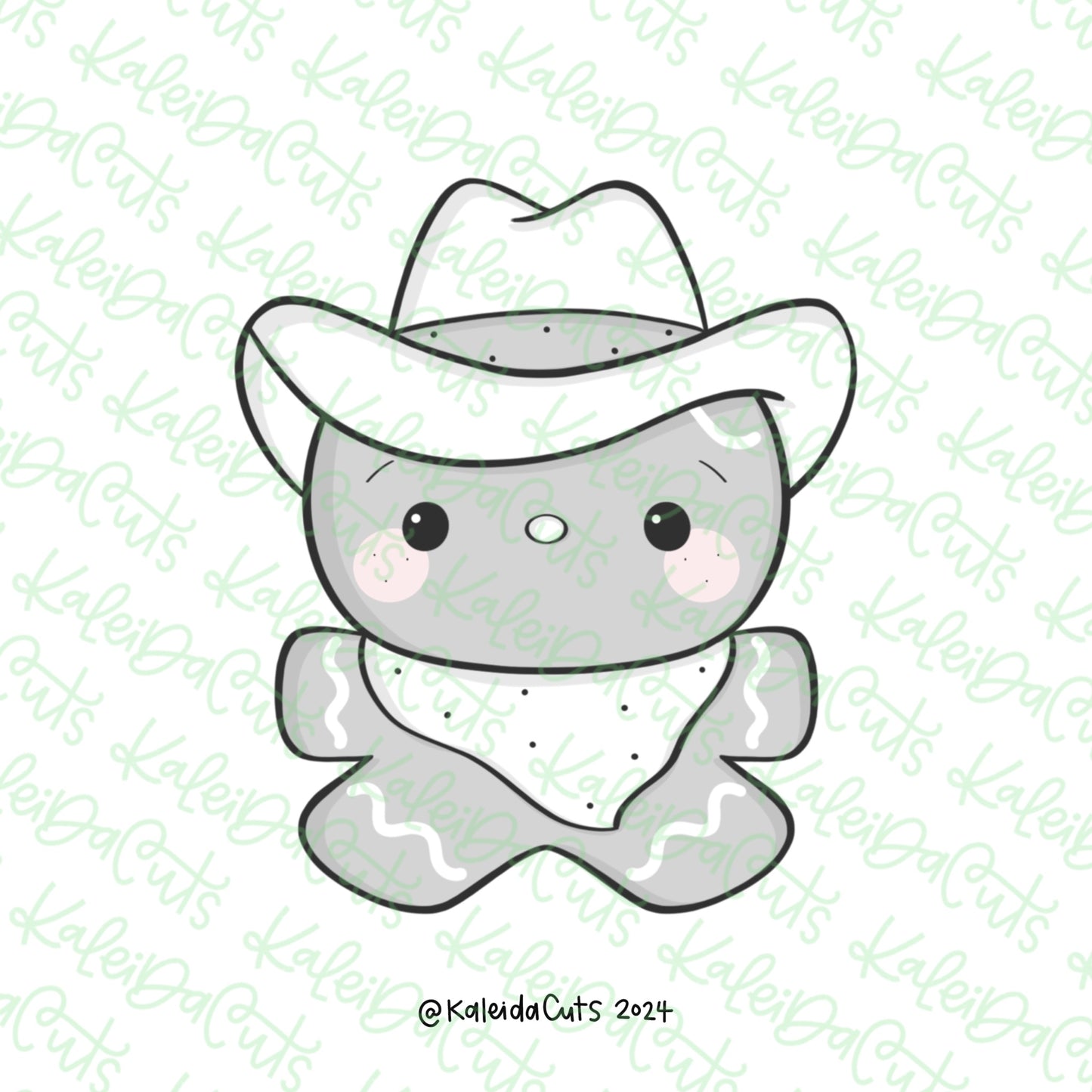 Howdy Gingerbread Man Cookie Cutter