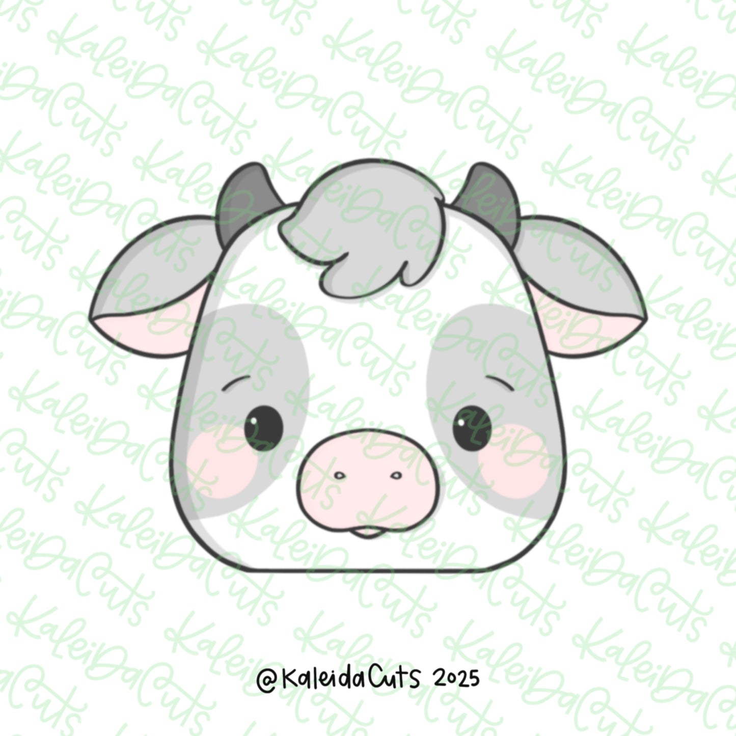 Kawaii Cow Face Cookie Cutter
