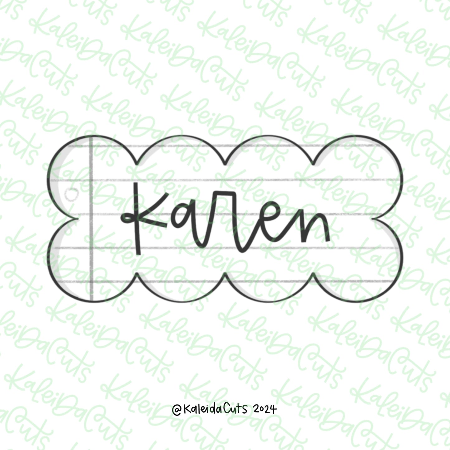 Karen Plaque Cookie Cutter