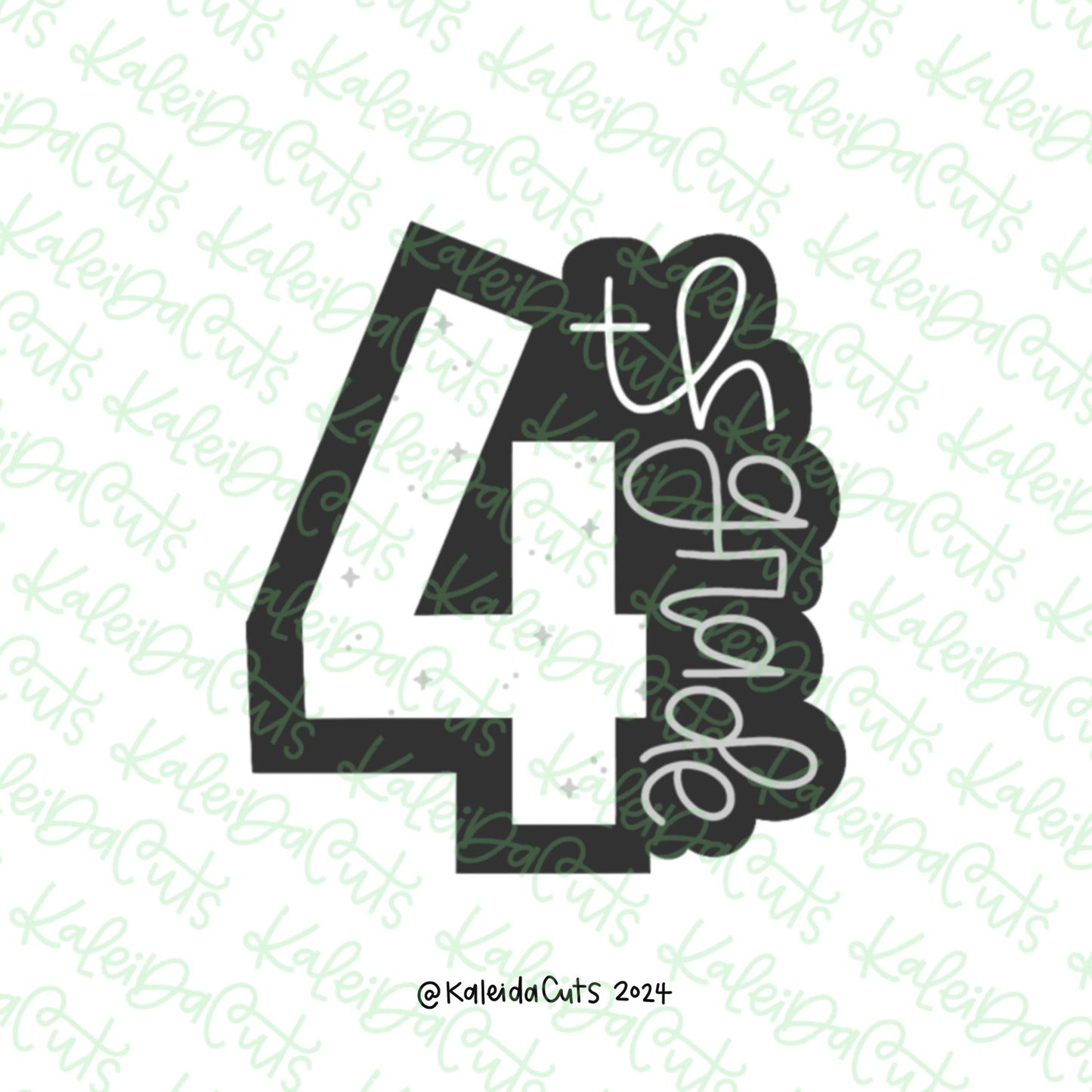 4th Grade Plaque Cookie Cutter