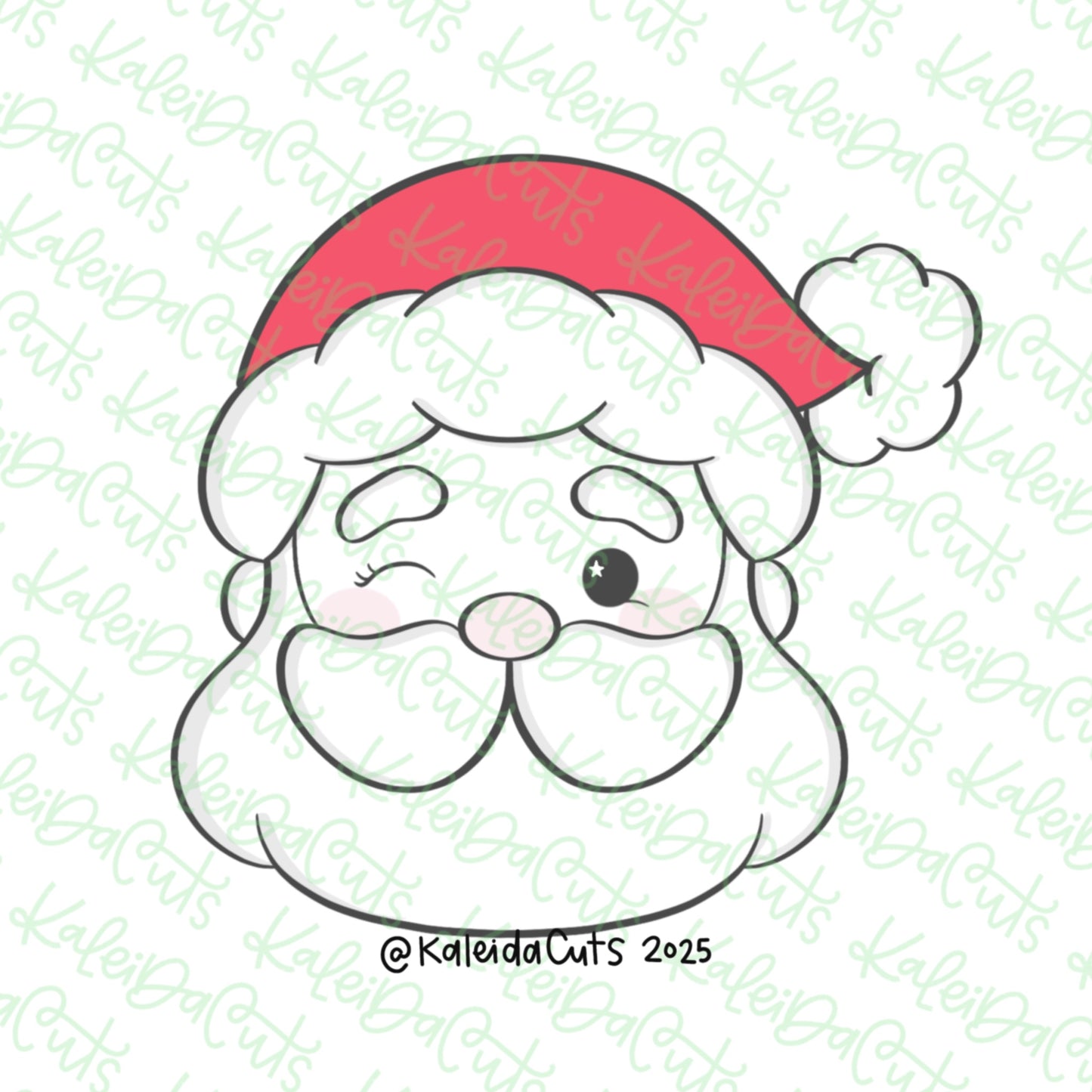 2025 Santa Claus Cookie Cutter