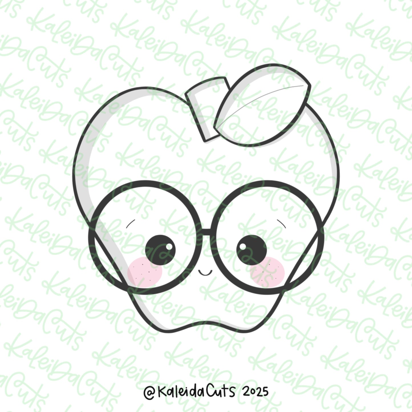 2025 Nerdy Apple Cookie Cutter