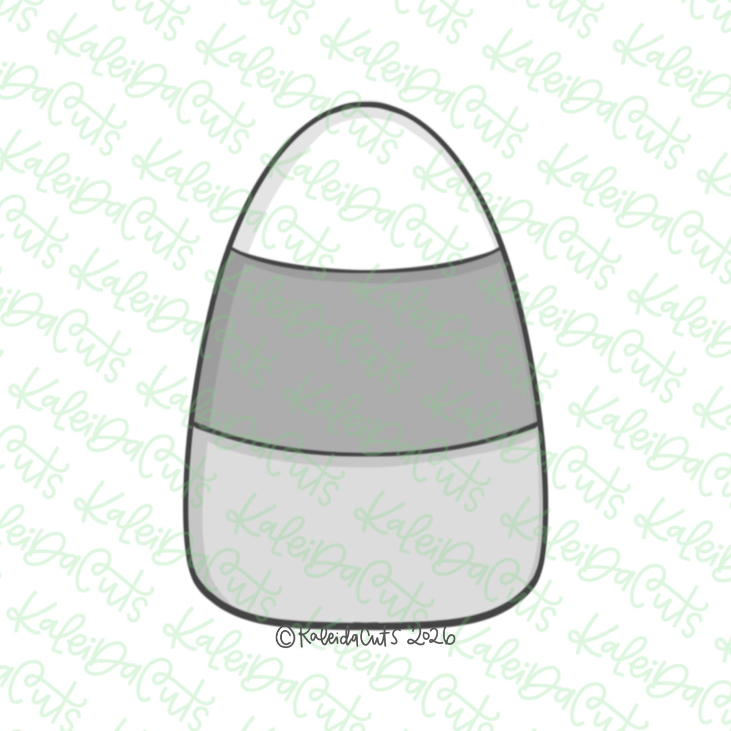 Tall Candy Corn Cookie Cutter