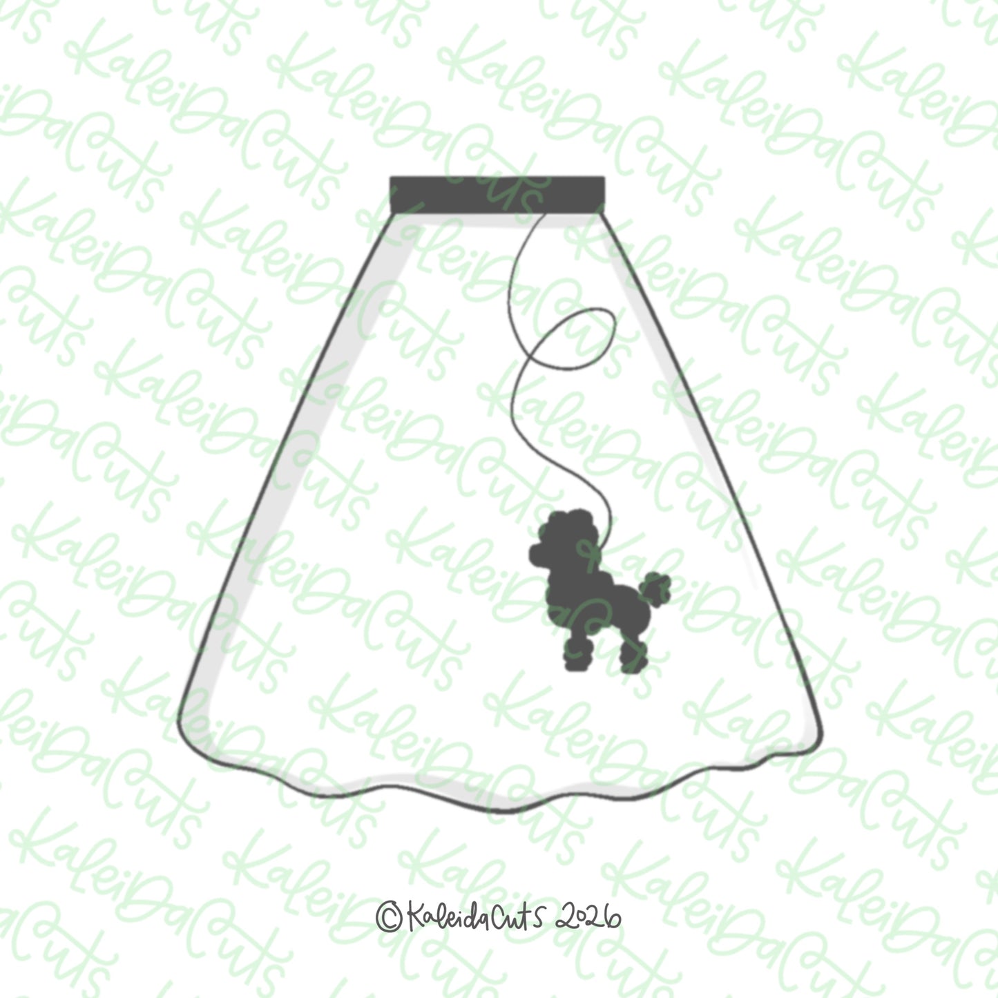 Poodle Skirt Cookie Cutter