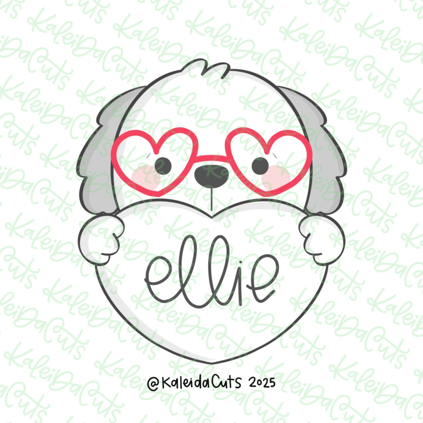 Puppy Valentine Cookie Cutter