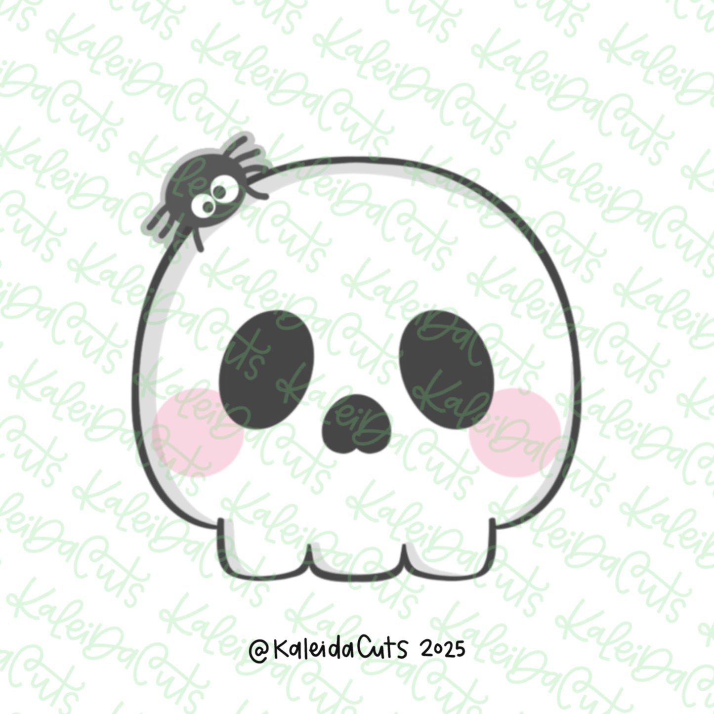 Simple Skull Spider Cookie Cutter