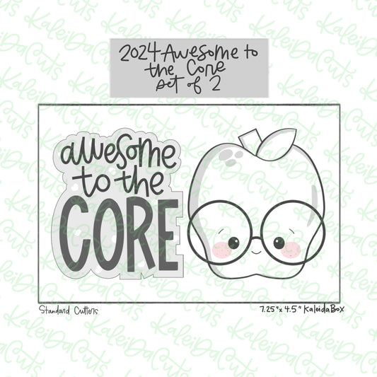 2024 Awesome to the Core Cookie Cutter Set of 2