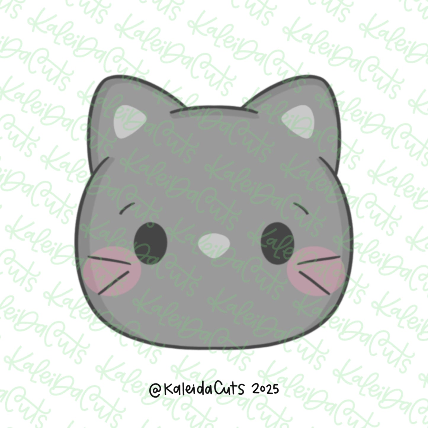 Simple Cat Face Cookie Cutter