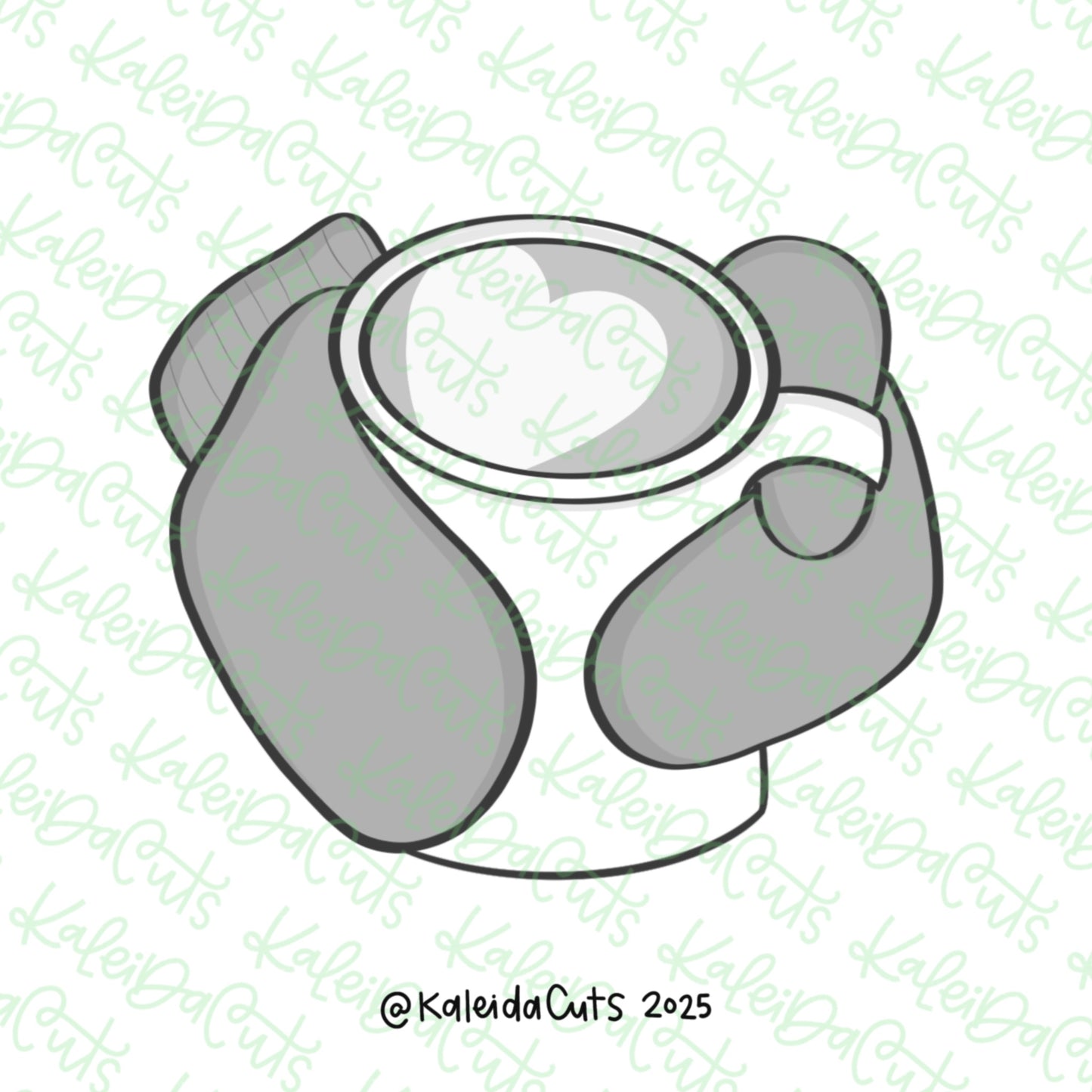 Cozy Hands Hot Chocolate Cookie Cutter