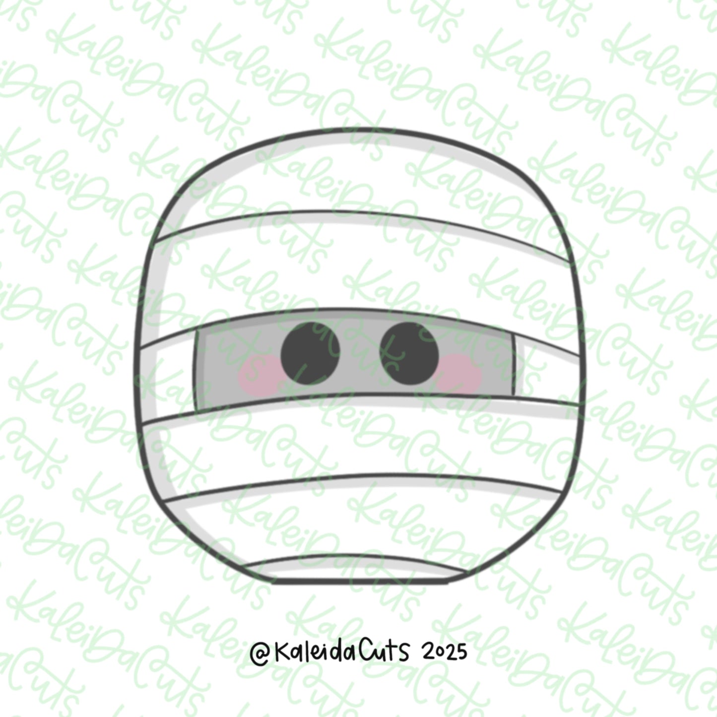 Simple Mummy Face Cookie Cutter