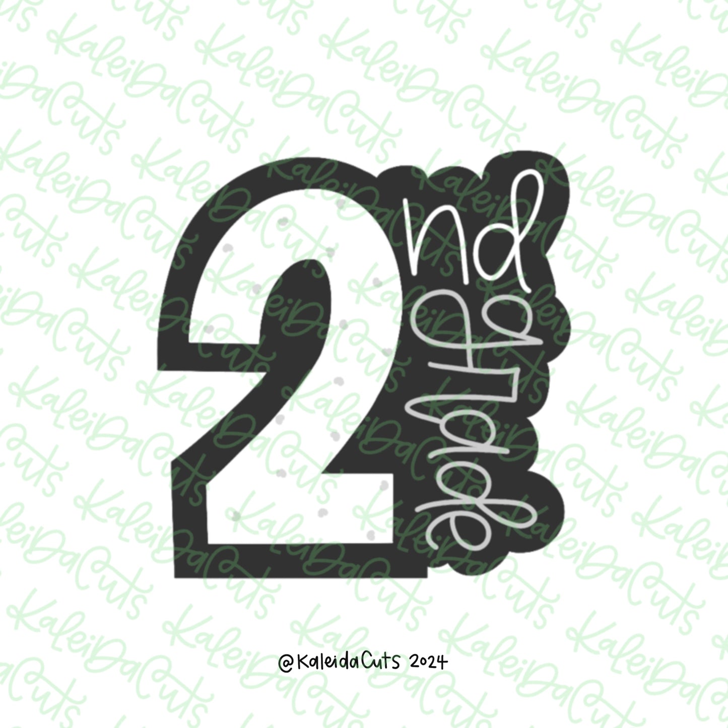 2nd Grade Plaque Cookie Cutter