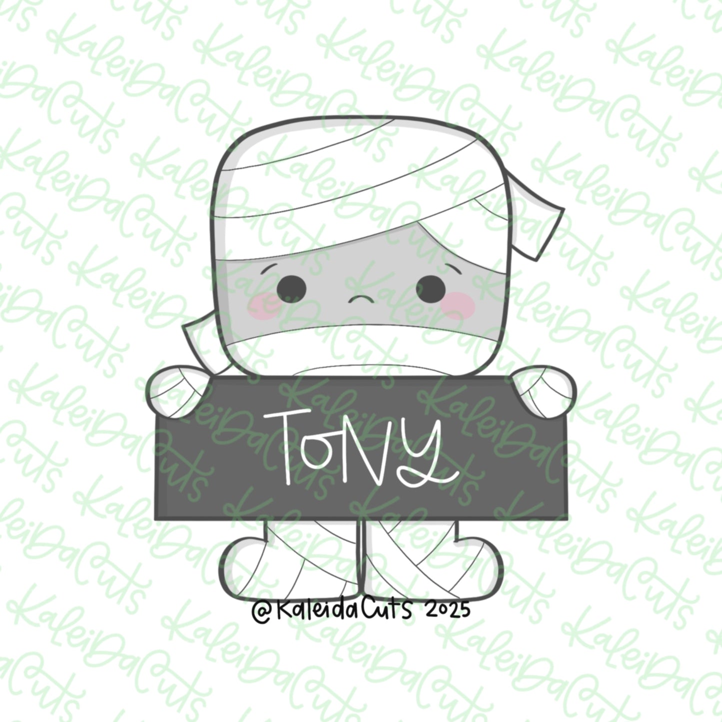 Mummy Plaque Cookie Cutter