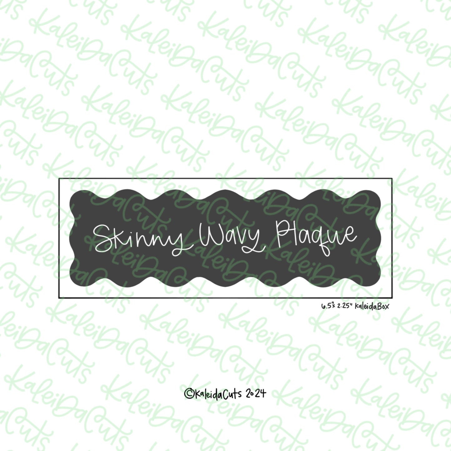 Skinny Wavy Plaque Cookie Cutter