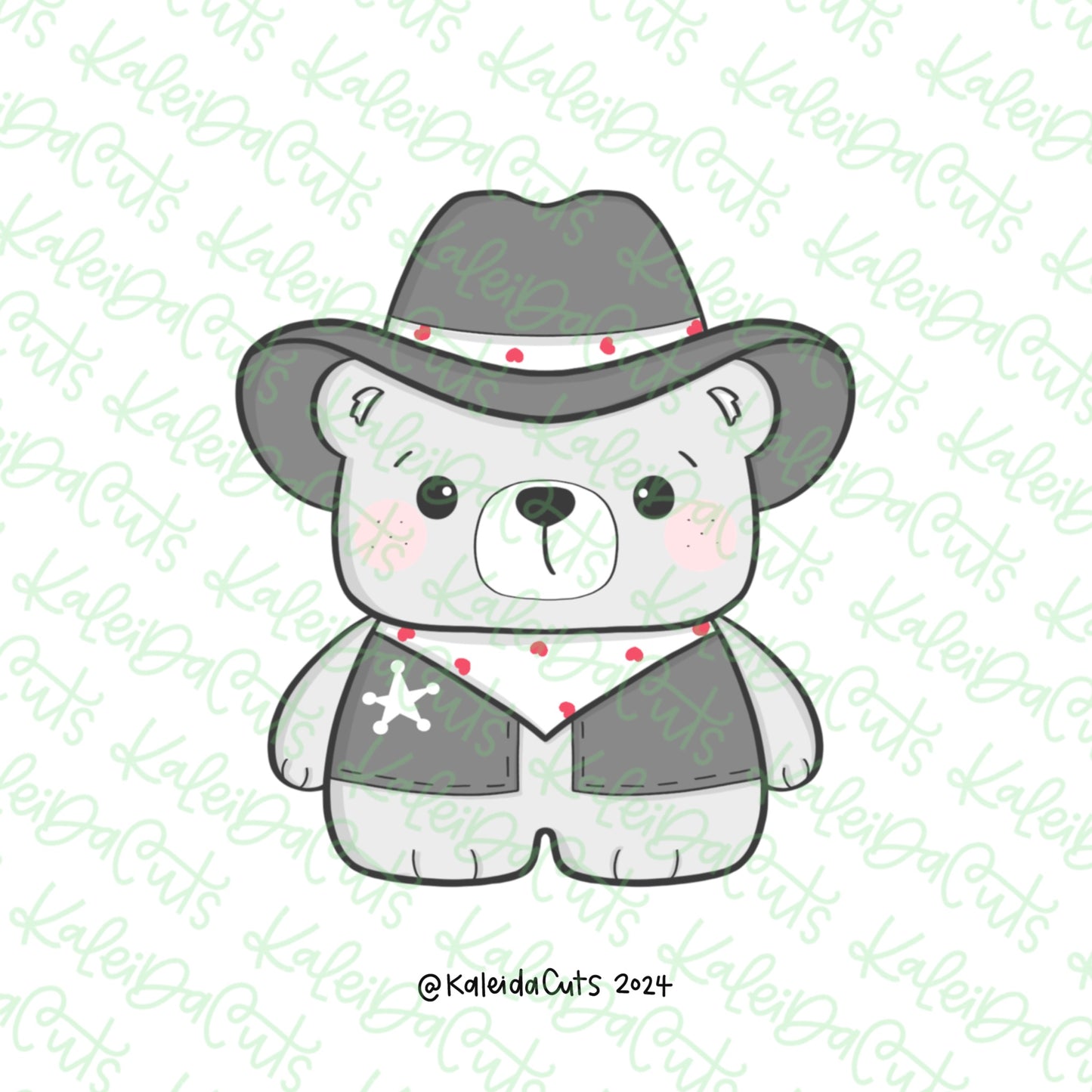 Cowboy Teddy Cookie Cutter