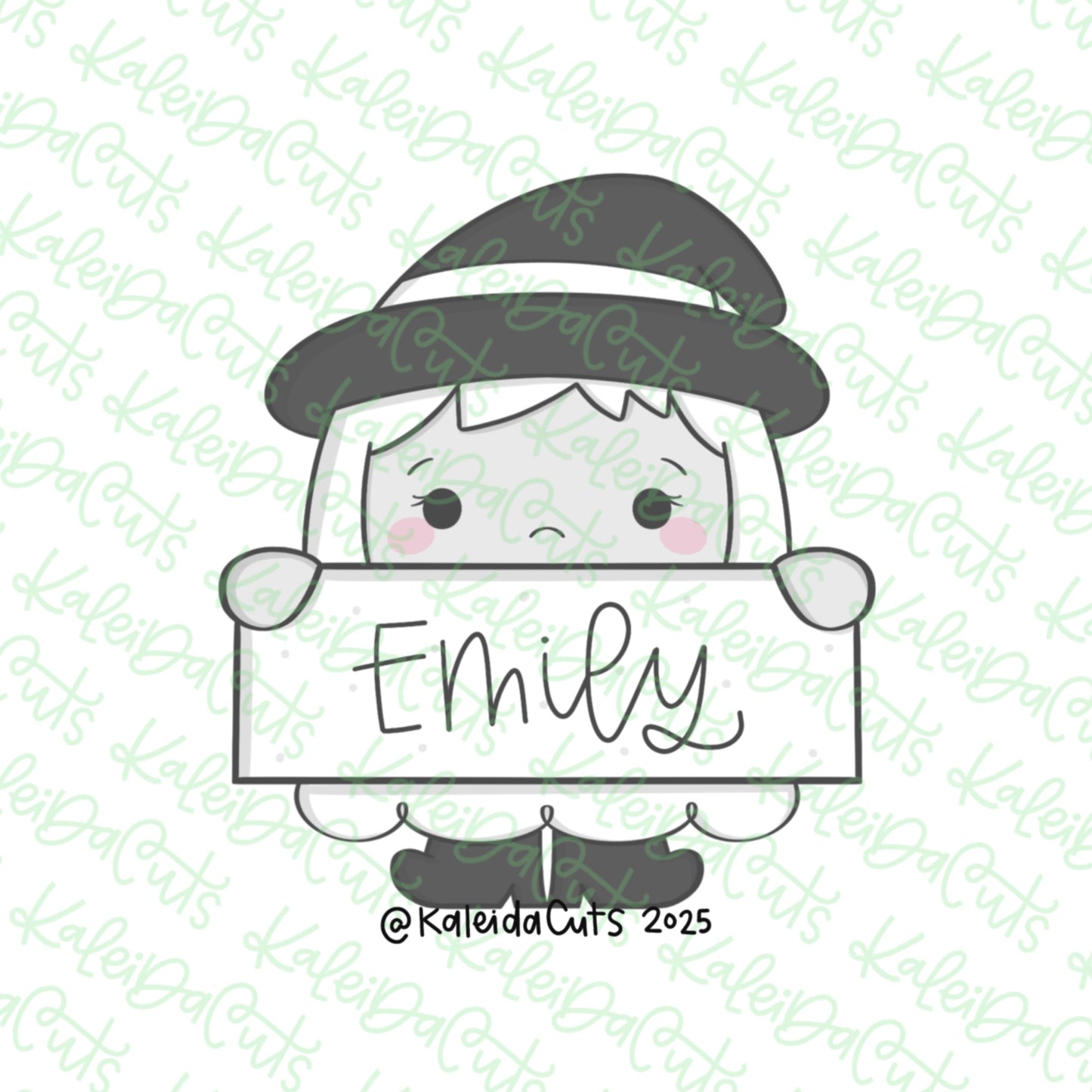 Witch 2025 Plaque Cookie Cutter