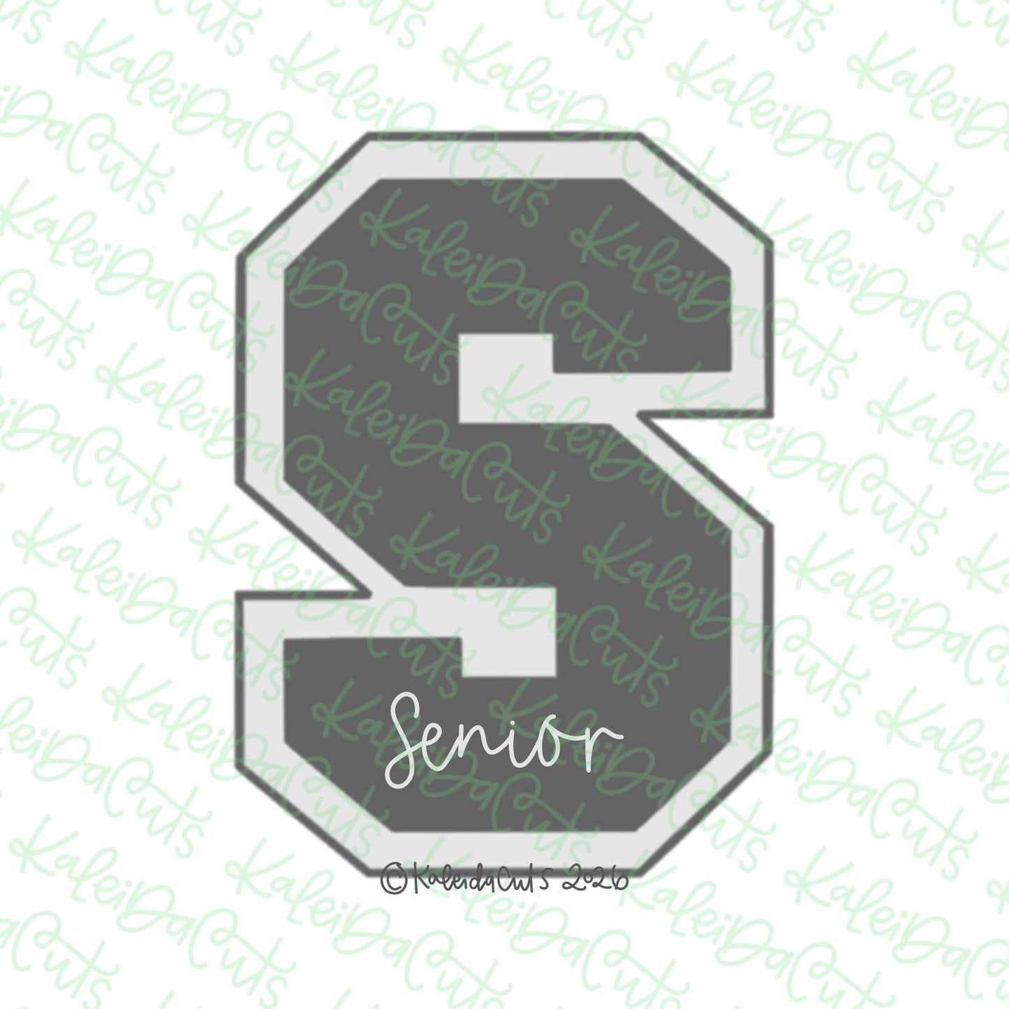 Varsity Letter S Cookie Cutter
