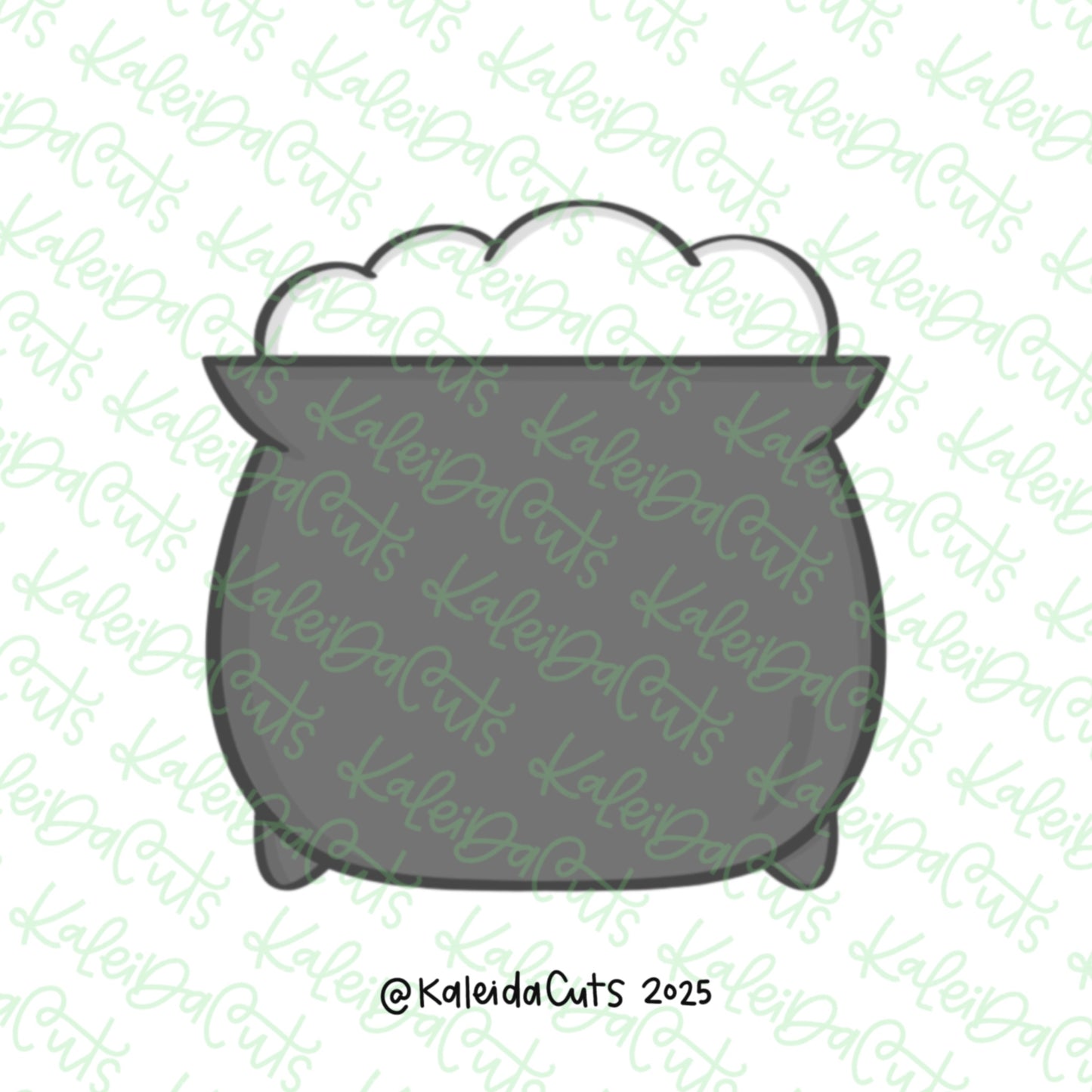 Simple Cauldron Cookie Cutter