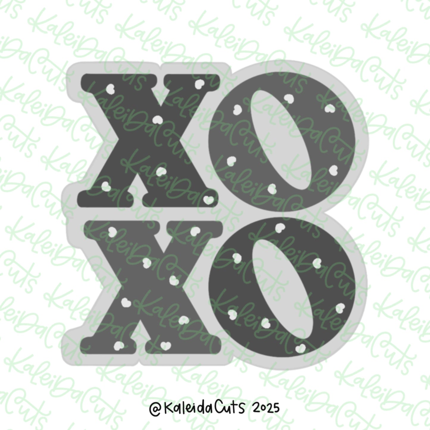 Simple XoXo Cookie Cutter