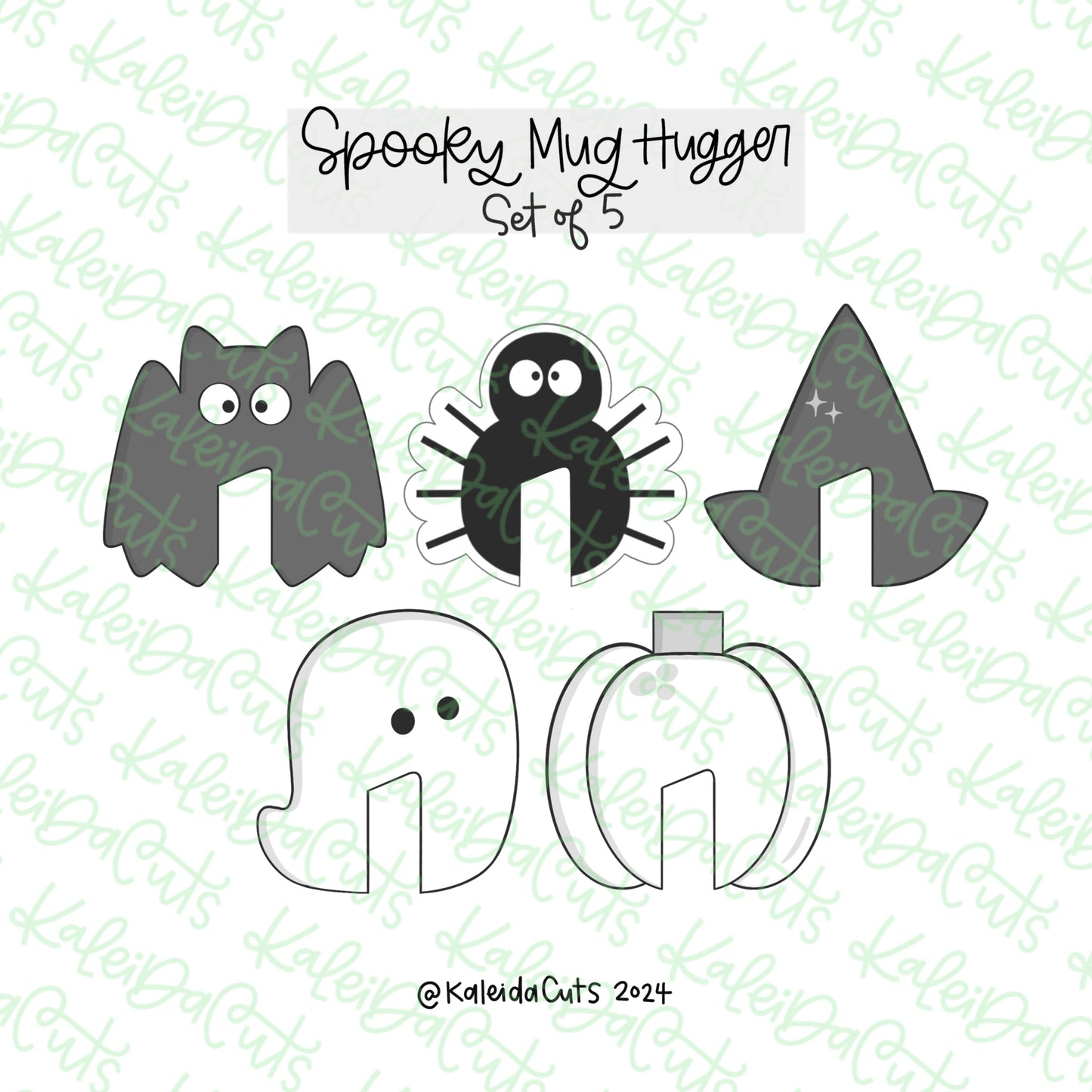 Spooky Mug Hugger Cookie Cutter Set of 5