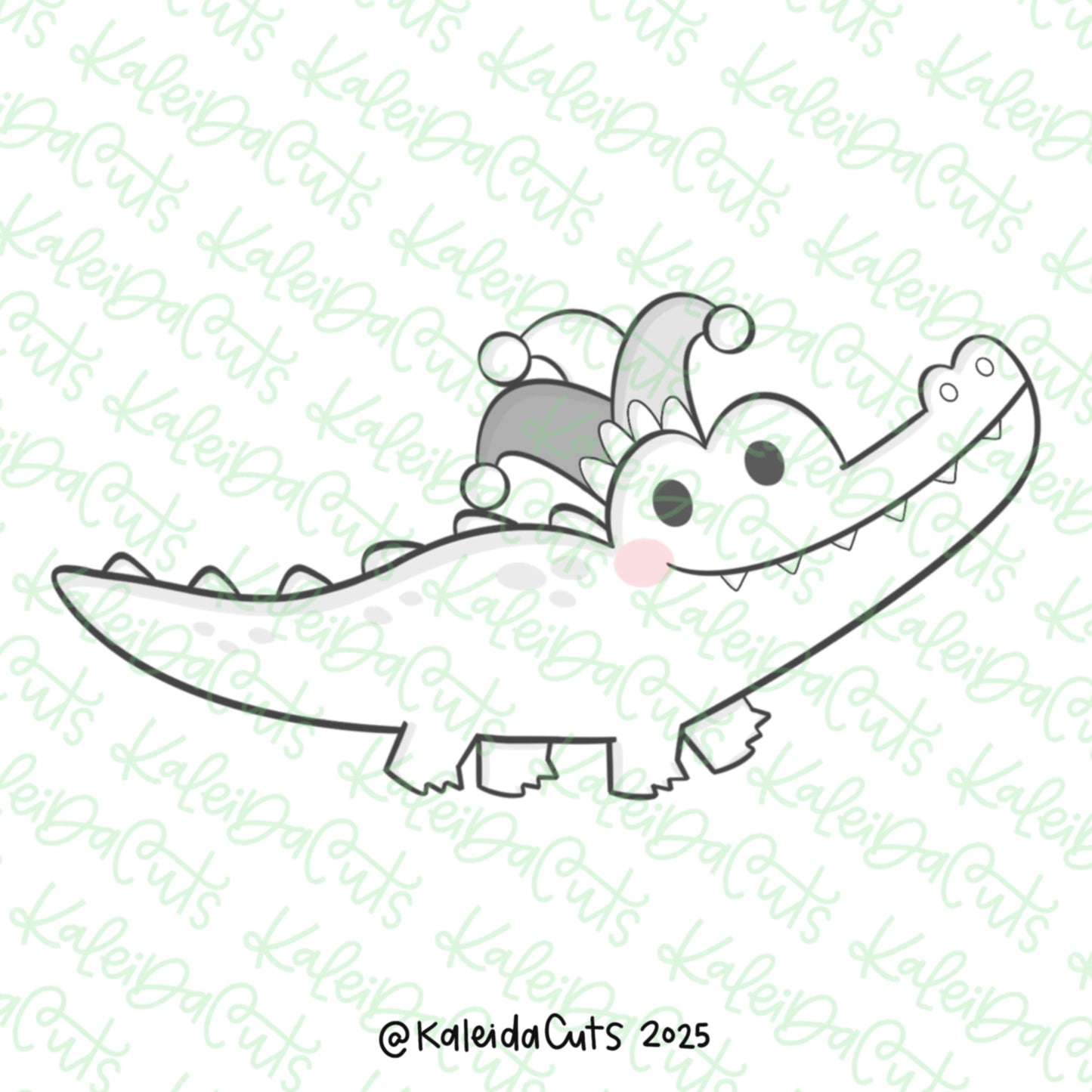 Jester Alligator Cookie Cutter