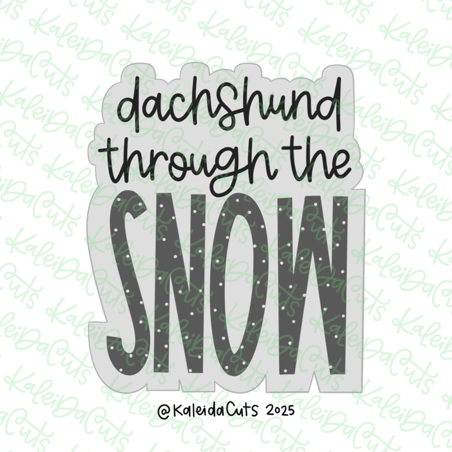 Dachshund Through The Snow Cookie Cutter