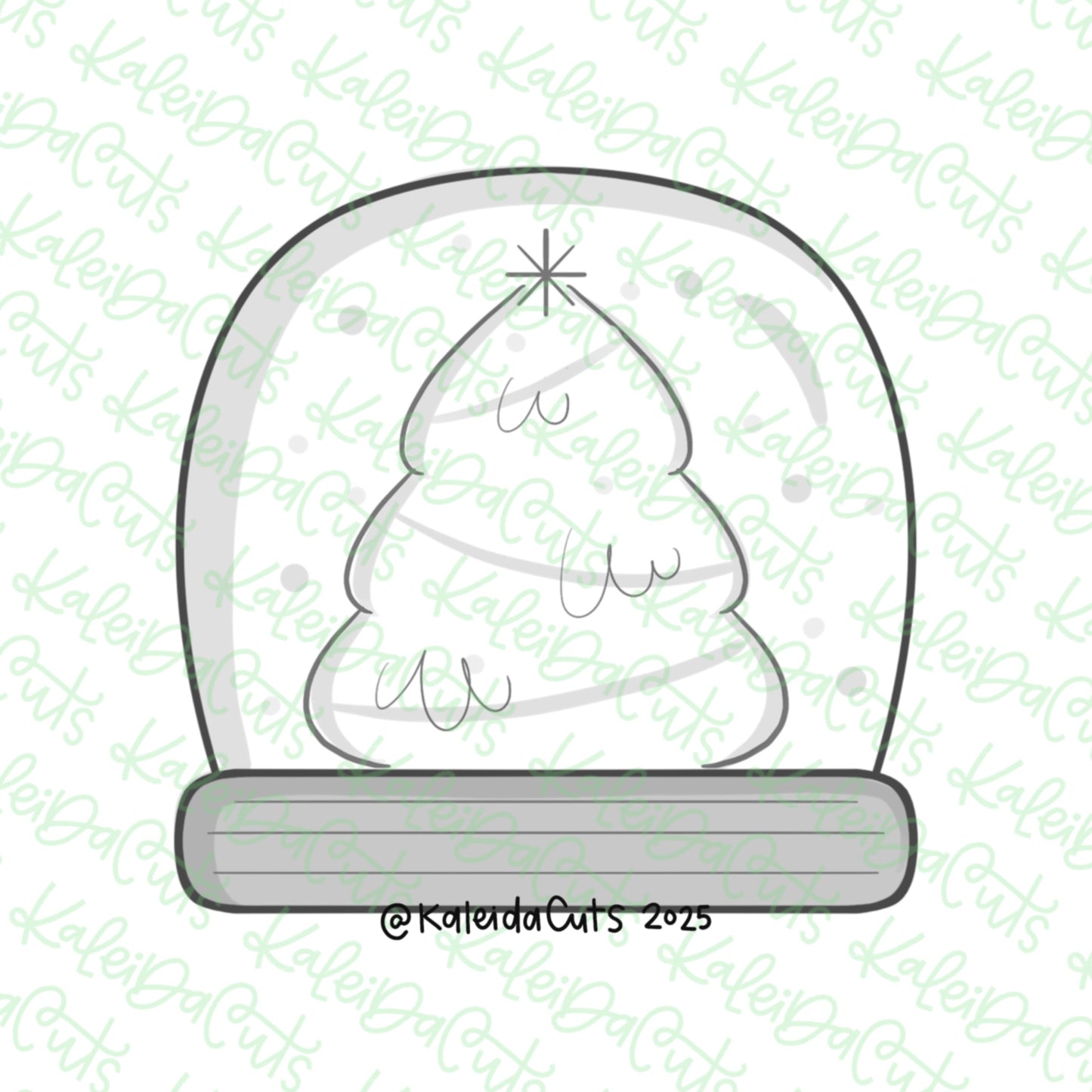 Simple Snowglobe Cookie Cutter