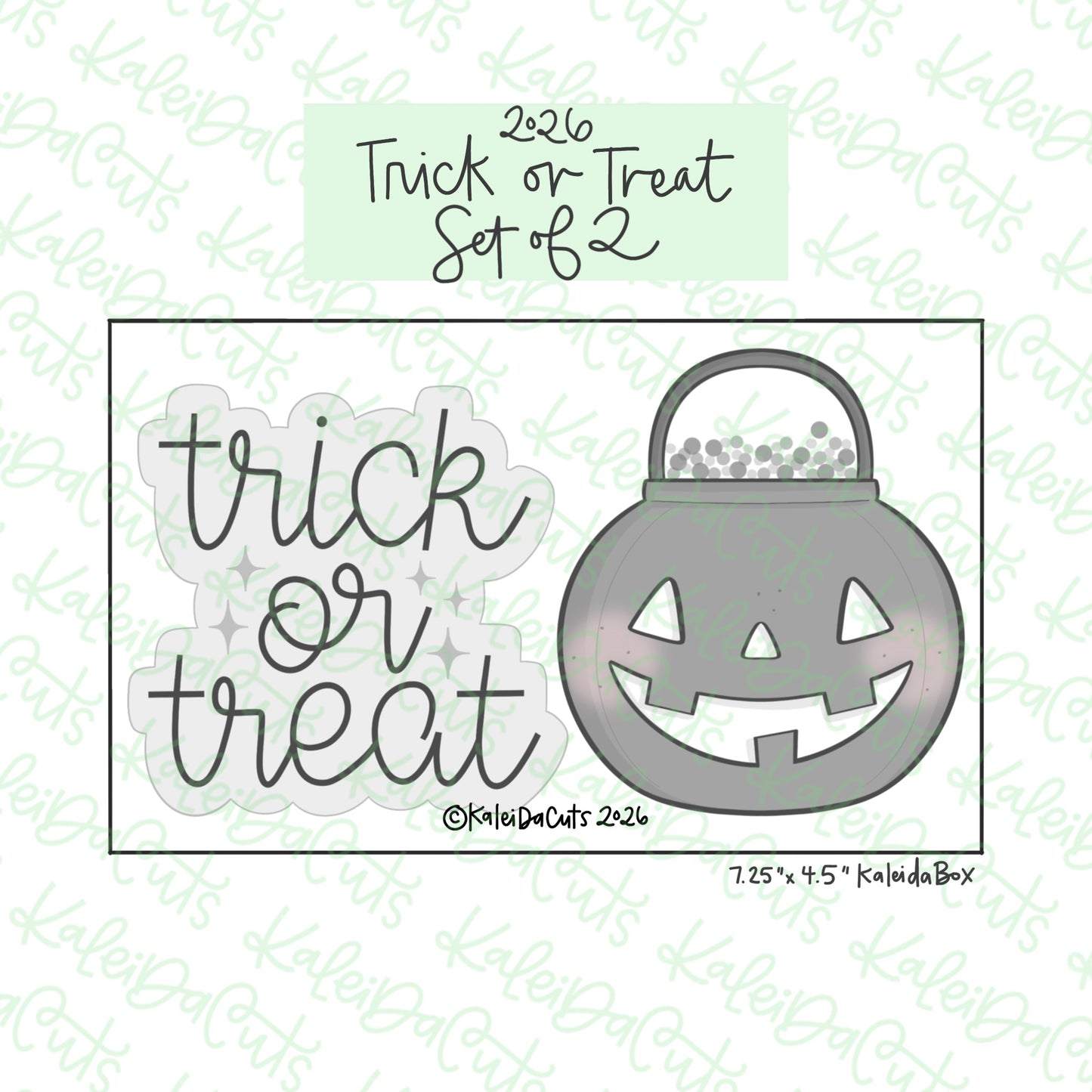 2026 Trick or Treat Cookie Cutter Set of 2