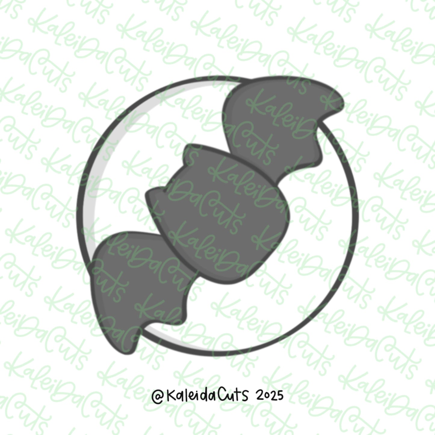 Simple Moon Bat Cookie Cutter