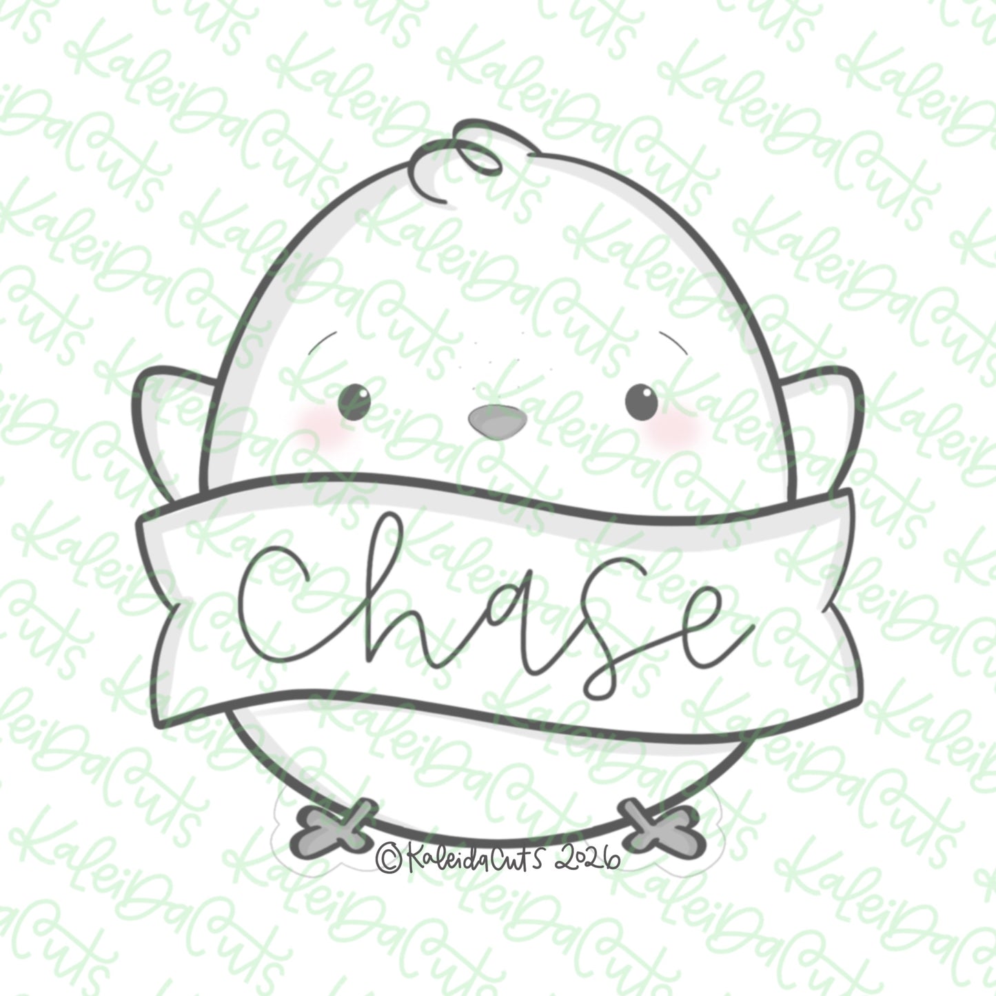 Chick Banner Cookie Cutter