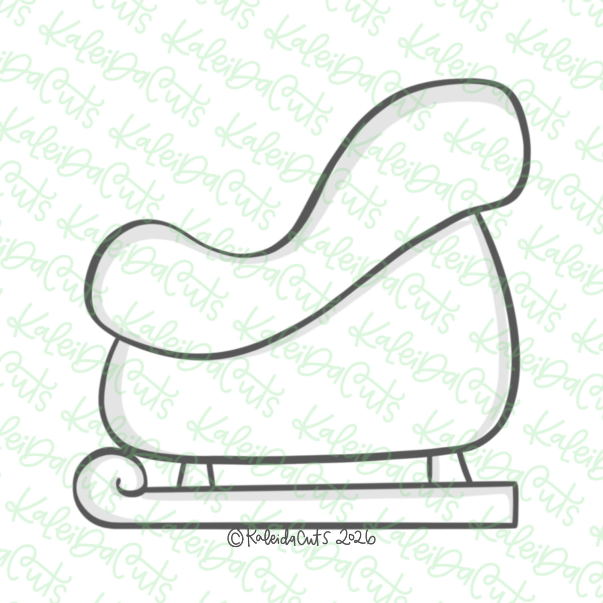Chunky Sleigh Cookie Cutter