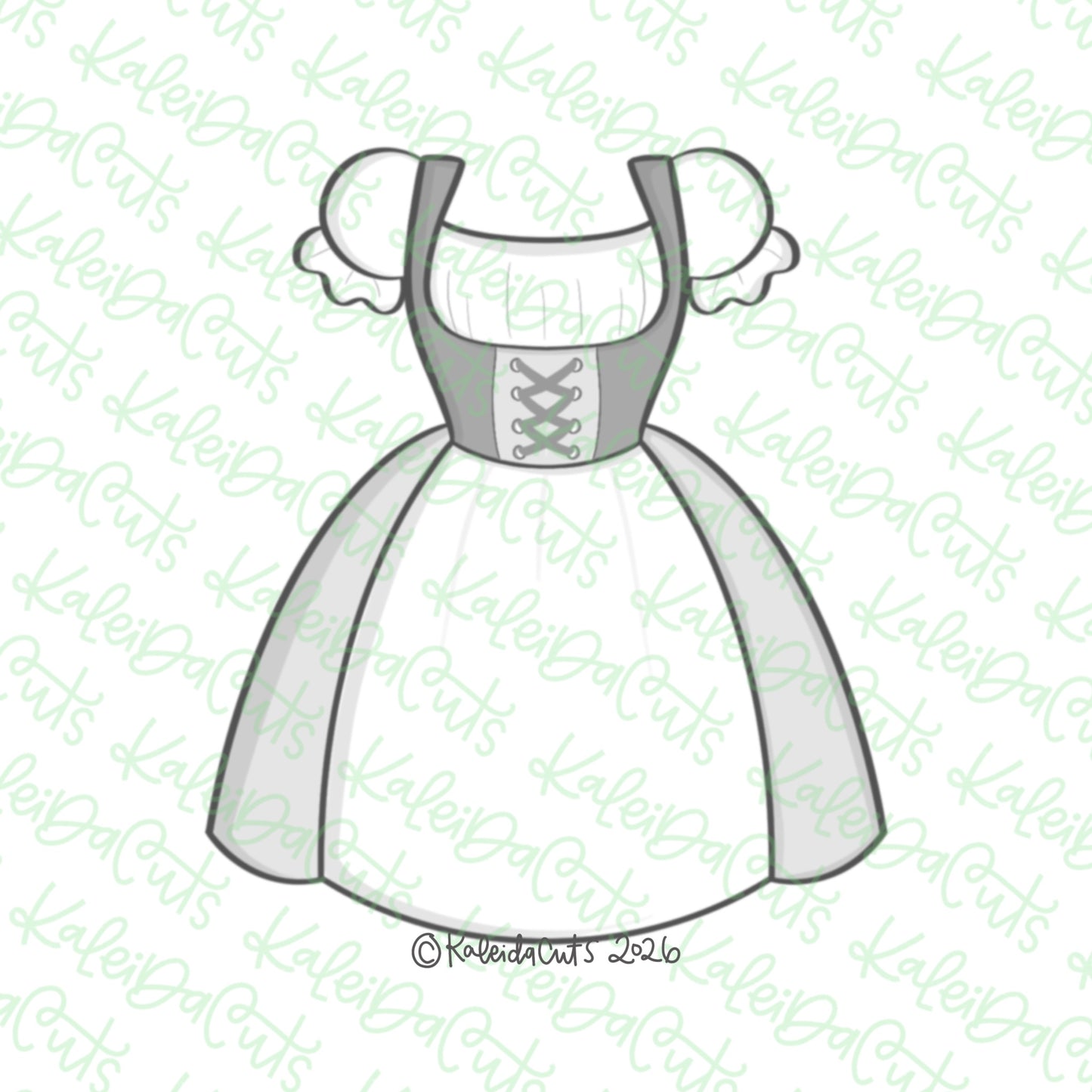 Oktoberfest Dress Cookie Cutter