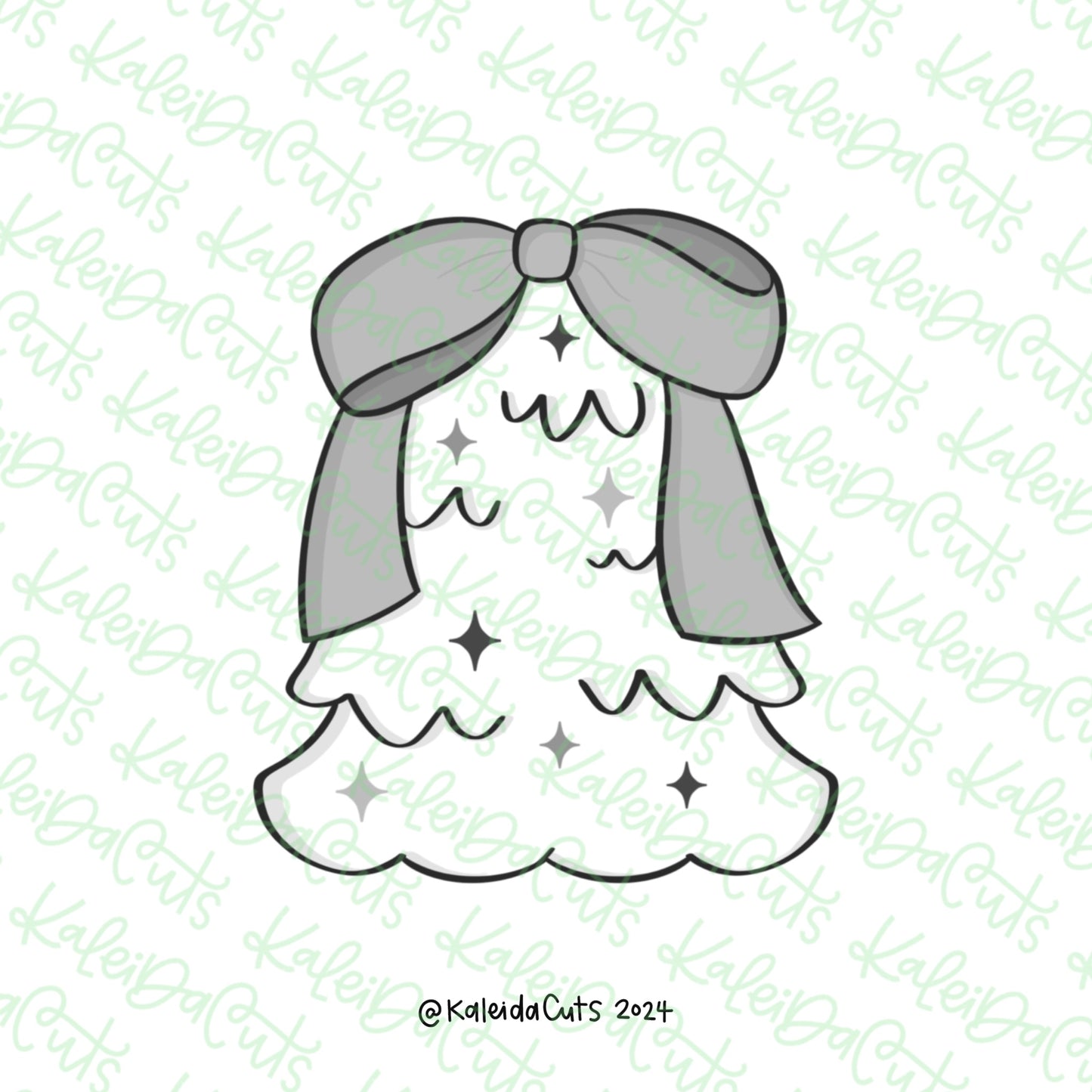 Christmas Tree Bow Cookie Cutter