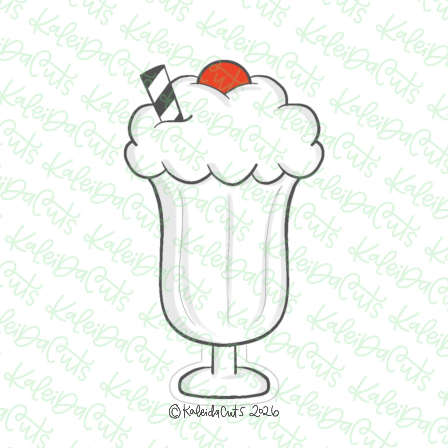 50s Milkshake Cookie Cutter