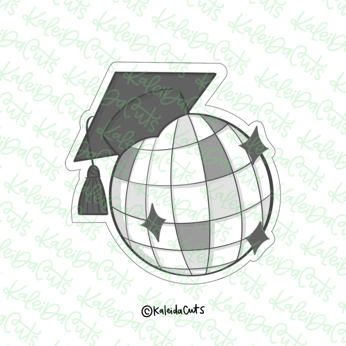 Grad Disco Ball Cookie Cutter