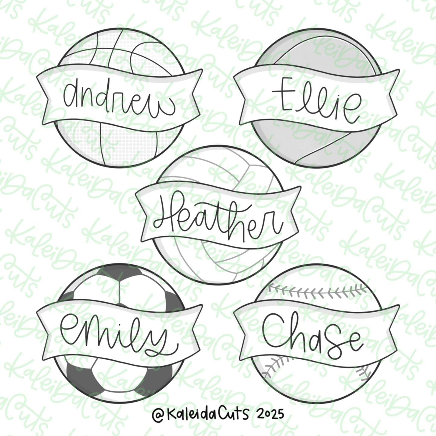 Ball Banner Cookie Cutter