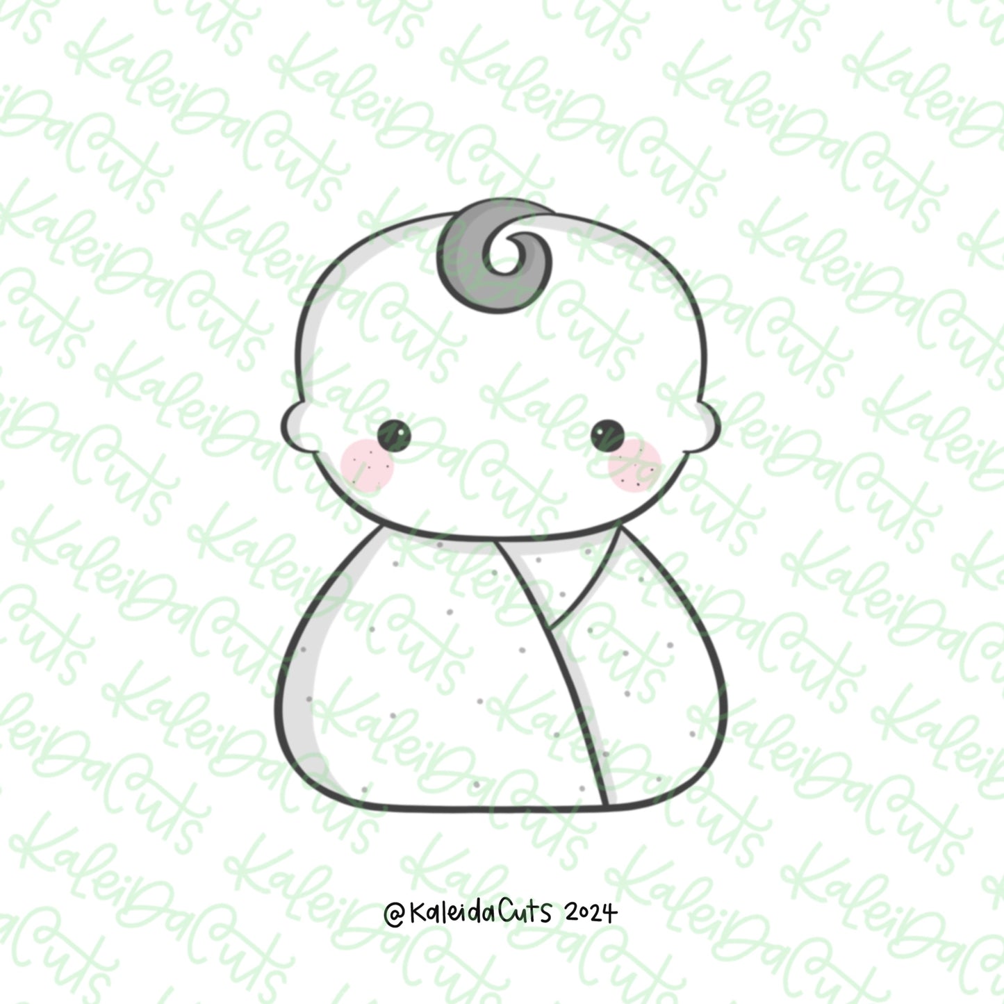 Bundled Baby Cookie Cutter