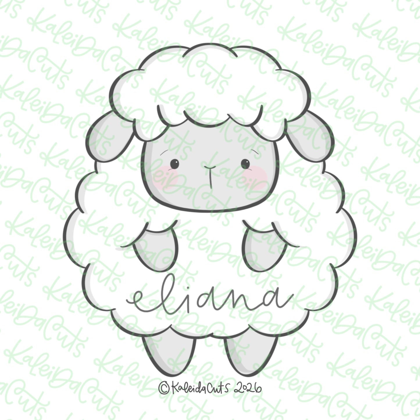 Puffy Sheep Cookie Cutter