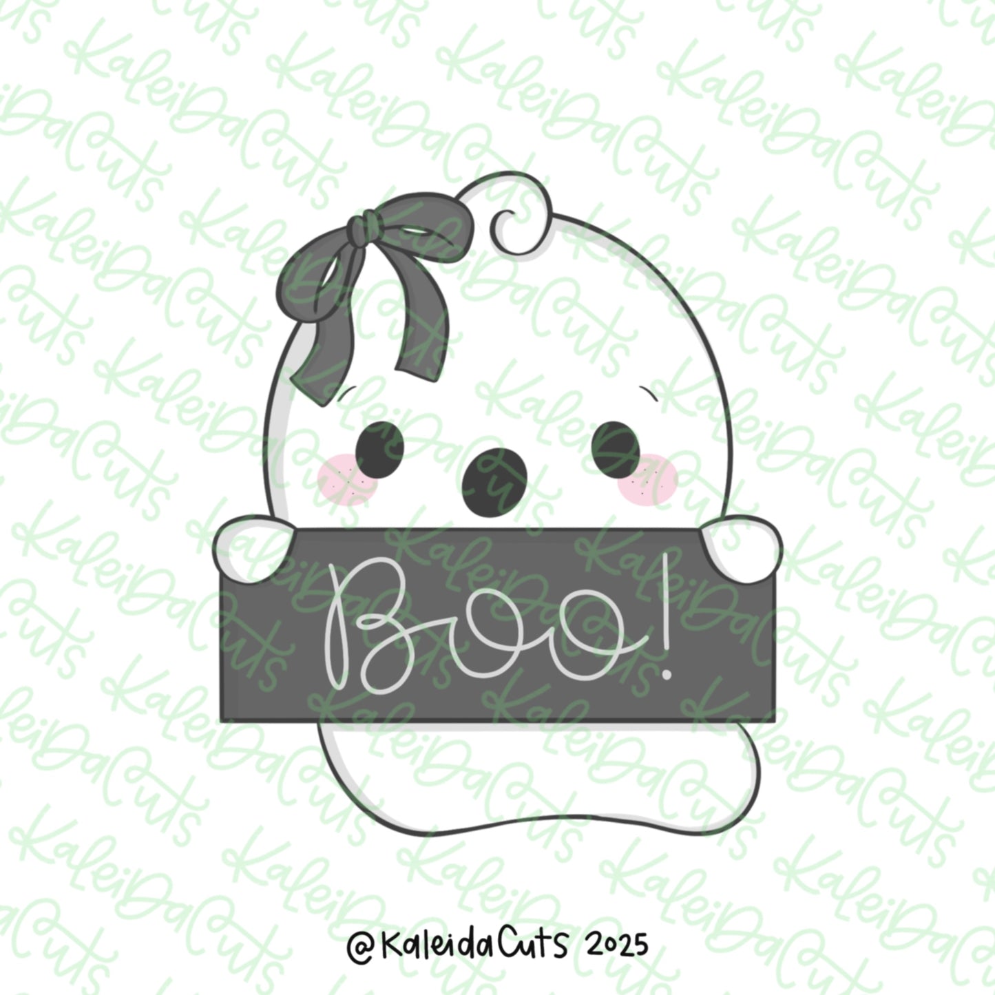 Ghost Girl Plaque Cookie Cutter