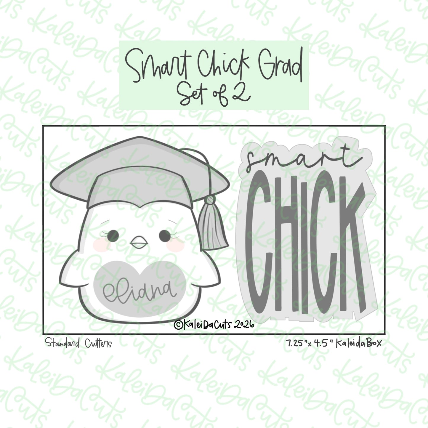 Smart Chick Grad Cookie Cutters Set of 2