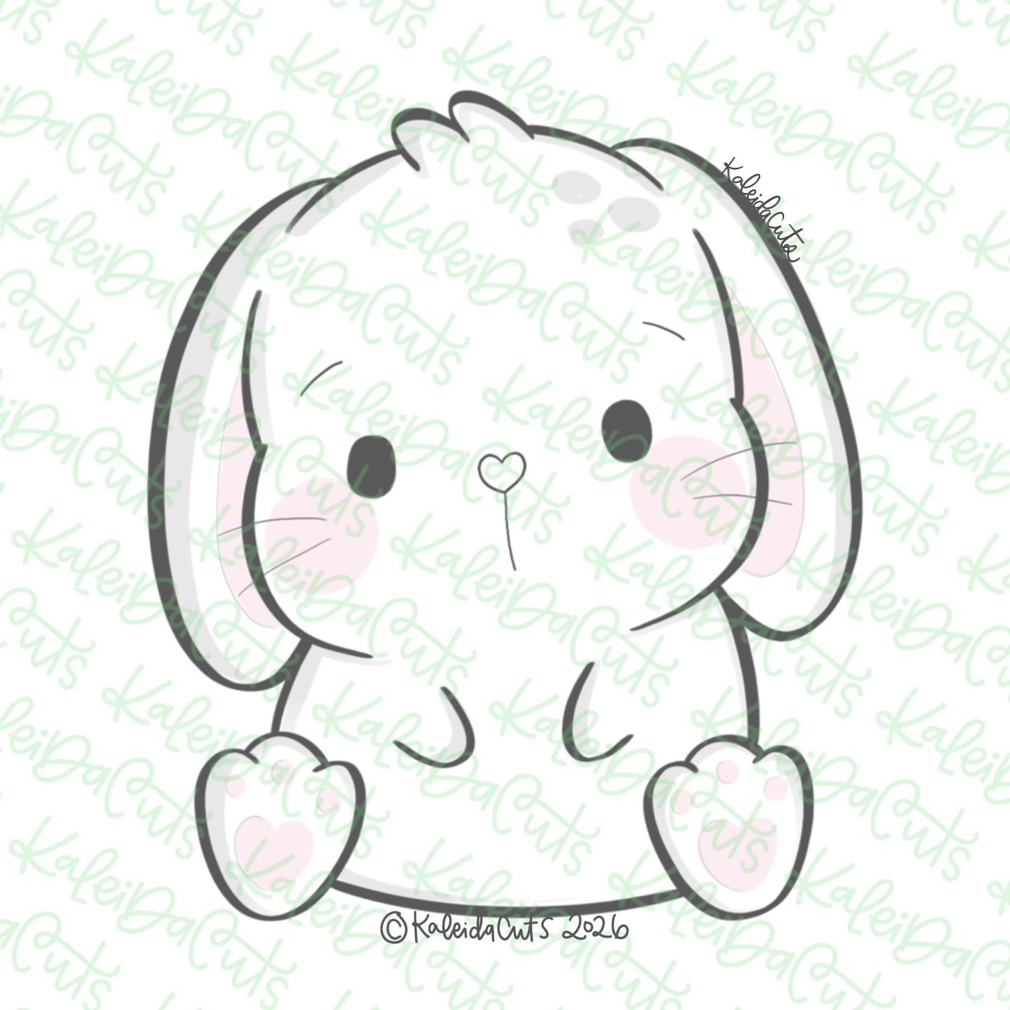 Sitting Bunny 2026 Cookie Cutter
