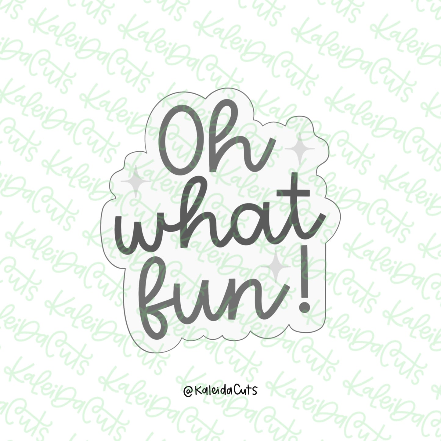 Oh What Fun Plaque Cookie Cutter