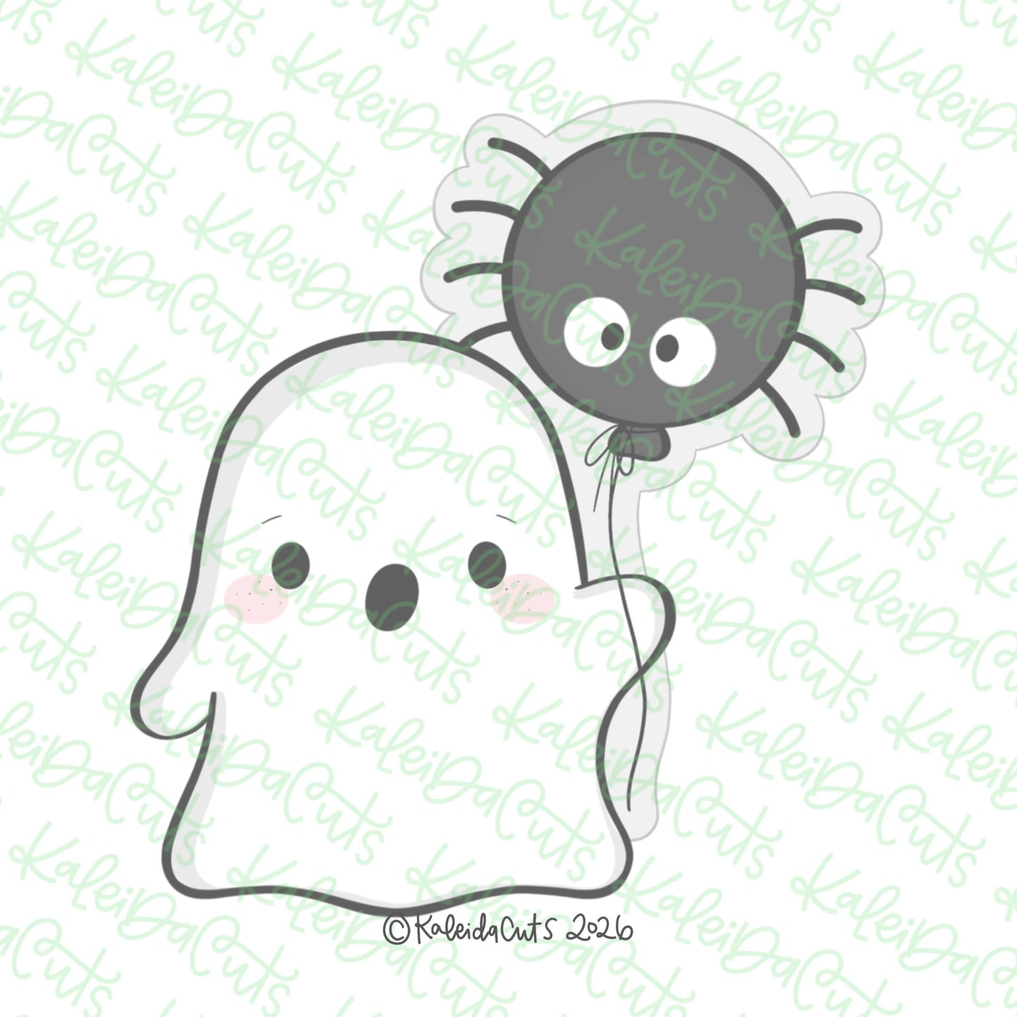 Ghost Spider Balloon Cookie Cutter