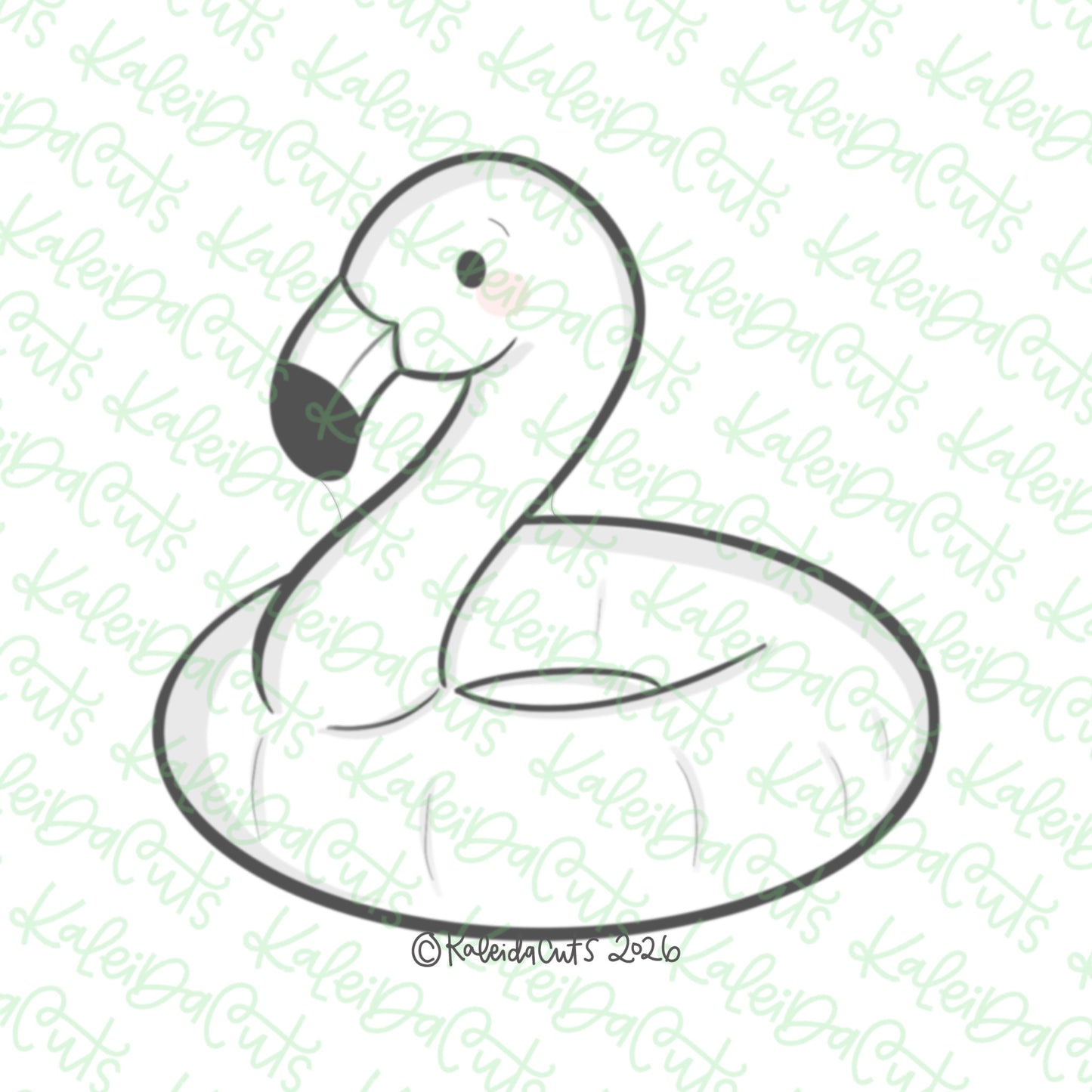 Flamingo Float 2026 Cookie Cutter