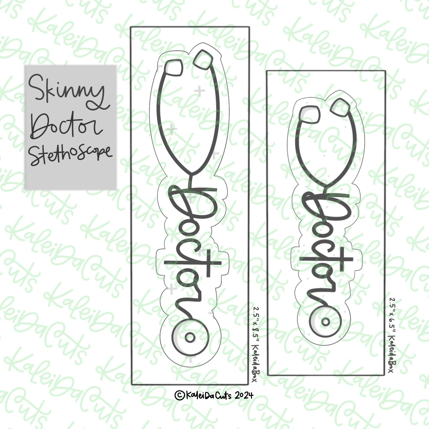 Skinny Doctor Stethoscope Cookie Cutter